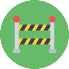 Police Line icon vector image. Can be used for Crime Investigation.