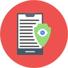 Phone Surveillance icon vector image. Can be used for Crime Investigation.