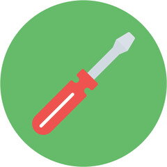 Screwdriver icon vector image. Can be used for Crime Investigation.