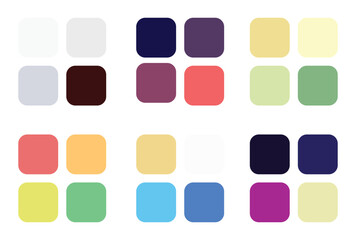 Abstract color palette Color swatches