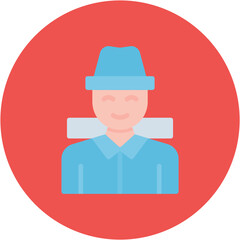 Adventurer Male icon vector image. Can be used for Archeology.