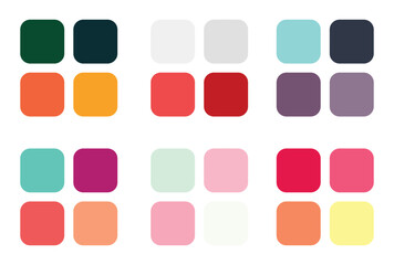 Abstract color palette Color swatches