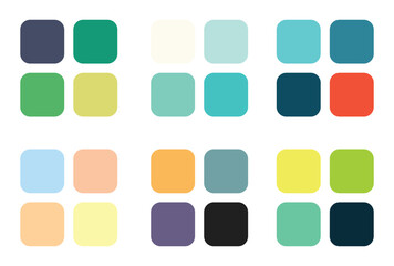 Abstract color palette Color swatches