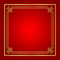chinese certificate frame square, red background, certificate line frame, antique china border gold frame, chinese new year frame outline