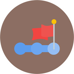 First Step icon vector image. Can be used for Achievements.