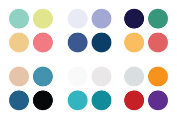 Abstract color palette Color swatches