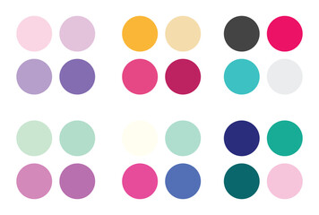 Abstract color palette Color swatches