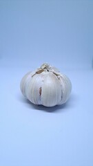 garlic on a white background