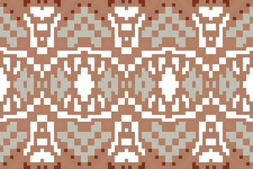 Sarong Geometric Patternsfolk Embroidery, Aztec Geometric Ornament Print. Design for Carpet, Wallpaper, Clothing, Wrapping, Fabric