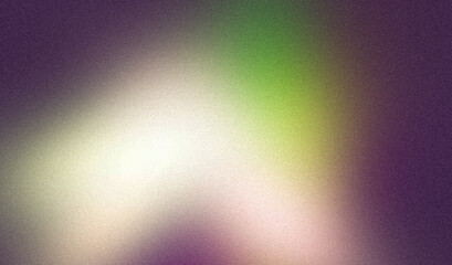 Glowing abstract grainy gradient background, magenta green noisy texture color shape banner poster cover header backdrop design