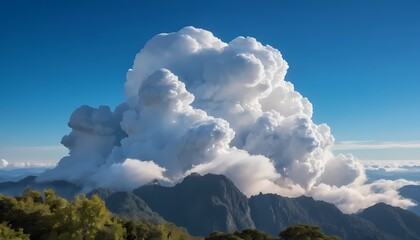clouds over the mountains