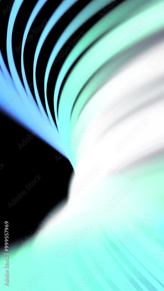 Poster abstract animation of colored lines on a black background. animation. beautiful abstraction of glowi