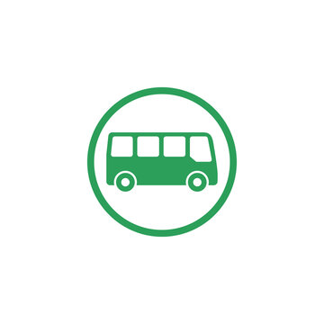 recommend clip art: Bus sign icon. Public transport symbol icon isolated on transparent background