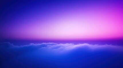 Fototapeta premium A smooth gradient background transitioning from deep blue to soft purple, creating a calming effect and leaving ample space for a bold title or main content