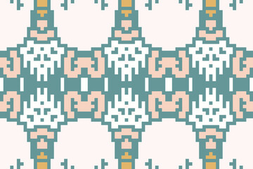 Textile Background Ethnic Design Pattern in the Philippinesfolk Embroidery, Aztec Geometric Ornament Print. Design for Carpet, Wallpaper, Clothing, Wrapping, Fabric