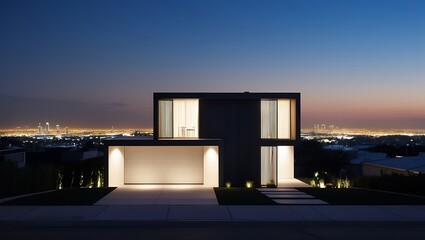 Fototapeta premium Luxury housing projects, featuring modern townhouses and villas. Maximizing your savings with smart property investments