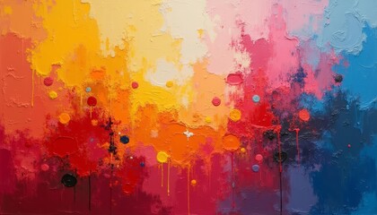 Fototapeta premium Abstract Art A symphony of colors and shapes