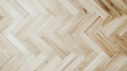 Fototapeta premium Light wood herringbone flooring background