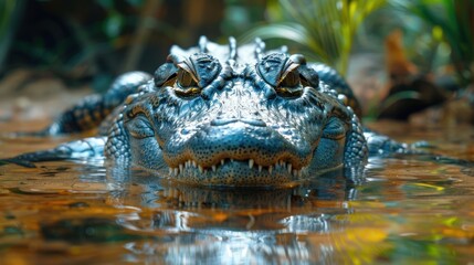 Fototapeta premium Crocodile animal wildlife jungle safari.