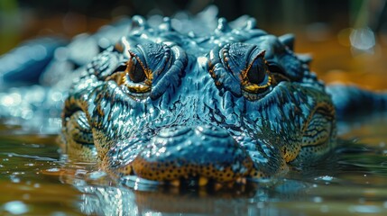 Fototapeta premium Crocodile animal wildlife jungle safari.