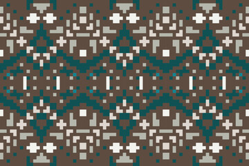 Fototapeta premium Navajo Ethnic Pattern Philippinesfolk Embroidery, Aztec Geometric Ornament Print. Design for Carpet, Wallpaper, Clothing, Wrapping, Fabric