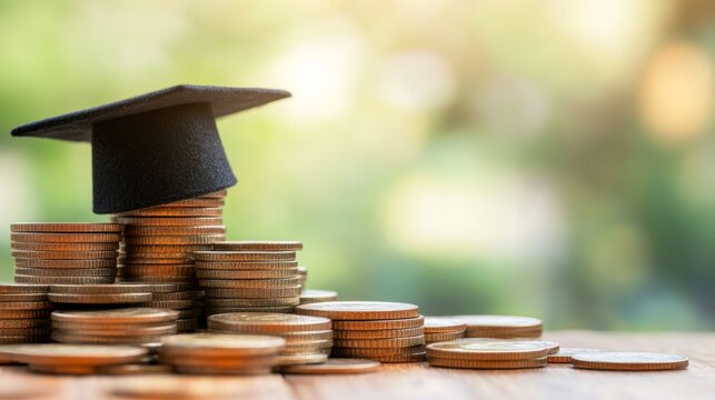 Investing in education and training concept. Education funds for lending support to the productive value of education. Returns to investment in education based on human capital.