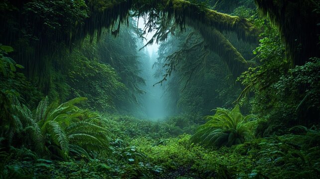 Located on the Olympic Peninsula the beautiful Hoh rainforest is one of the largest temperate rainforests in the U.S. Receiving over 100 inches of rain annually the region is lush with flora.