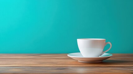 Fototapeta premium The Elegant White Coffee Cup