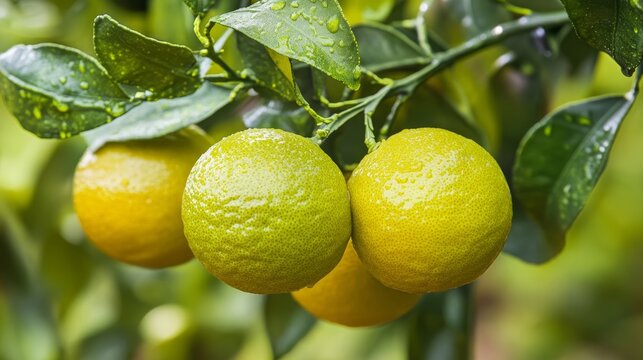 Bergamot orange (Citrus bergamia). Hybrid of Citrus limetta and Citrus aurantium probably