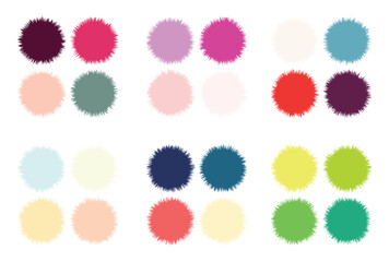 Abstract color palette Color swatches