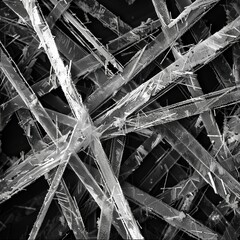 Close-Up View of Tangled Chrysotile Fibers