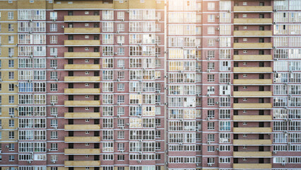 Apartment block building with a lot of windows.
