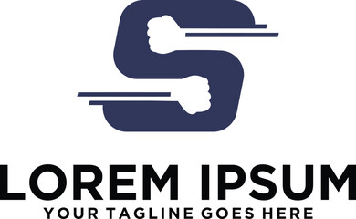 Sports equipment Letter S logo