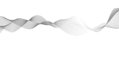 Abstract flow blend carve wave futuristic technology stripe line isolated on white and black carve line. seamless wave pattern glowing science flowing line graphic template background.