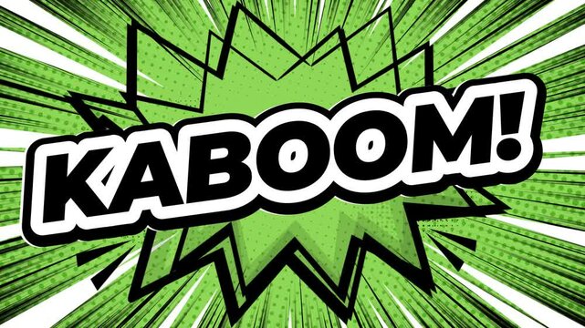Comic action word Kaboom Animation 