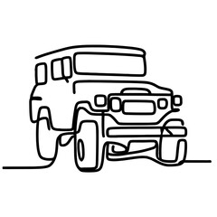 Off Road Adventure Line Drawing