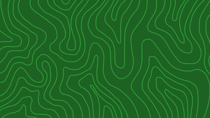 Abstract topographic pattern with smooth, wavy lines in dark green. The flowing contour lines create an organic, fluid texture across the image, resembling geographic maps or ripple effects.