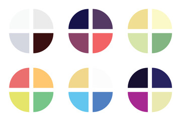 Abstract color palette Color swatches