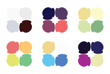 Abstract color palette Color swatches