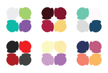 Abstract color palette Color swatches