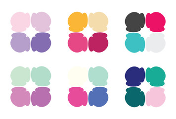 Abstract color palette Color swatches