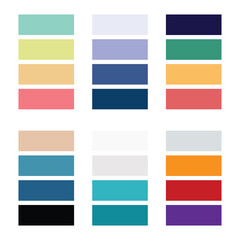 Abstract color palette Color swatches