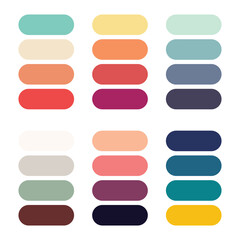 Obraz premium Abstract color palette Color swatches