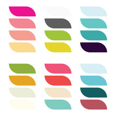 Abstract color palette Color swatches