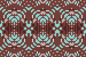 Navajo Geometric Patterns Examplesfolk Embroidery, Aztec Geometric Ornament Print. Design for Carpet, Wallpaper, Clothing, Wrapping, Fabric
