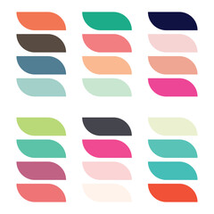 Abstract color palette Color swatches