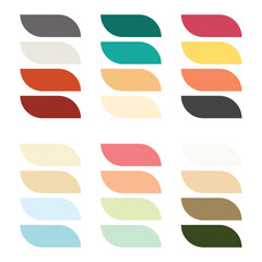 Abstract color palette Color swatches