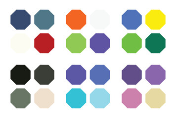 Abstract color palette Color swatches