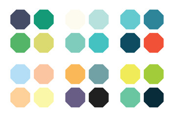 Abstract color palette Color swatches