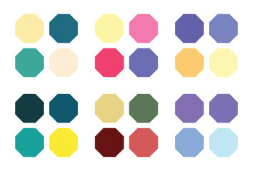Abstract color palette Color swatches